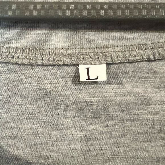 NWOT- Oversized Sweaters, Half Zip, long sleeve, grey, size large (l) - Picture 6 of 9